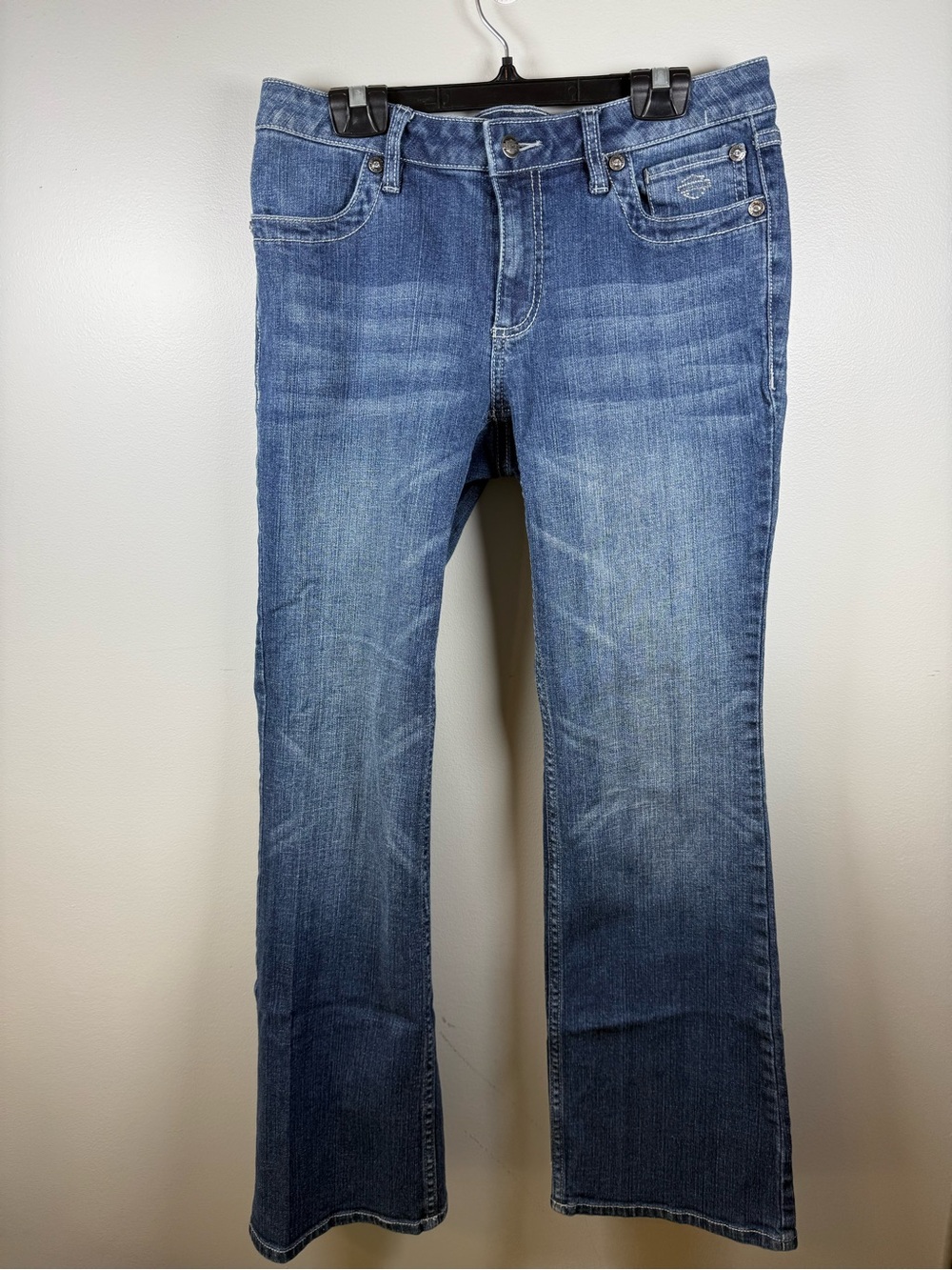 HARLEY DAVIDSON | Y2K Medium Wash McBling Jeans Size 8